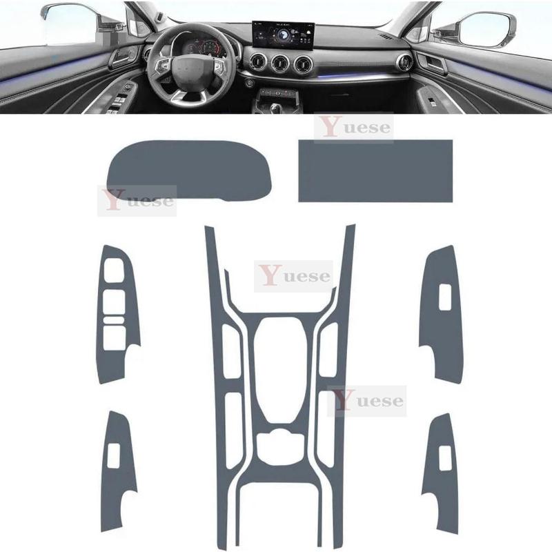 For GWM WEY VV6 - Car Interior Center Console Transparent TPU Protective Film Anti-scratch Sticker