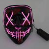 Wireless Halloween Neon LED Purge Mask Masque Masquerade Party Masks Light Grow In The Dark Horror Mask Glowing Masker