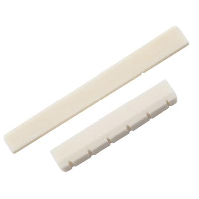 Tuerca de sillín de guitarra, hueso de ganado blanco para guitarra clásica de 39 pulgadas