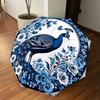 1PC Peacock FlowersAutomatic Open/Close Umbrella with Windproof, 8-Rib Sturdy Canopy, Durable Ribs, Fashionable Design1216A
