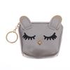 Mini Cute Cat Wallet Keychain Cartoon Lipstick Bag Fashion Earphone Keys Storage Bags Zipper Coin Purse Pendant Girls Gift