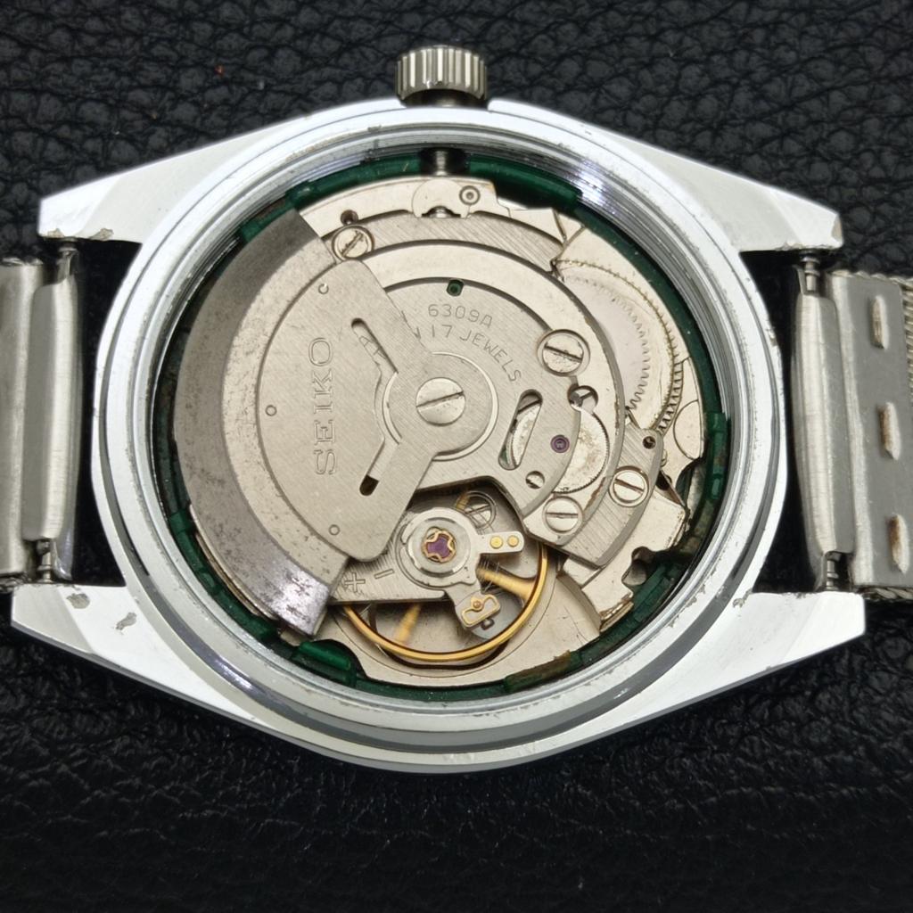 JAPAN SEIKO 5 AUTOMATIC MENS 6309A REFURBISHED RED COLOR DIAL WATCH a440302-4