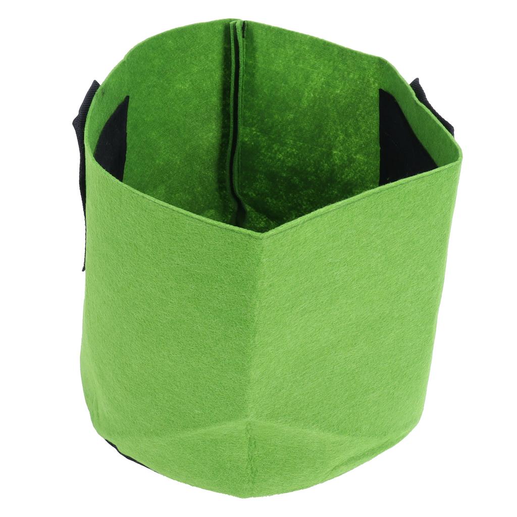 Gartenpflanzen Anzuchtsack Vliesstoff Gemüse Blume Pflanztopf mit Griffen Grün Schwarz(7 Gallon )