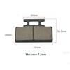 Half Metal Front Rear Pads Low Noise Brake Friction Pads  Electric Bike Accessories