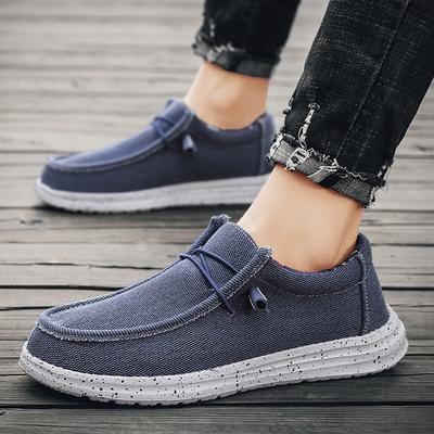 2025 comercio exterior mocasines de talla grande zapatos casuales de hombre de un pedal zapatos de lona de moda zapatos populares para hombre
