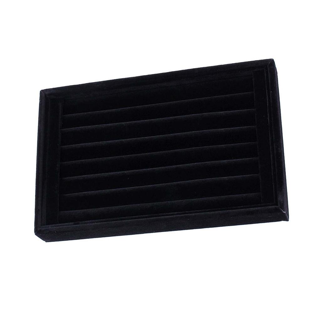 Ring Jewellery Display Storage Box Tray Case Organiser for Tie Clip Earrings