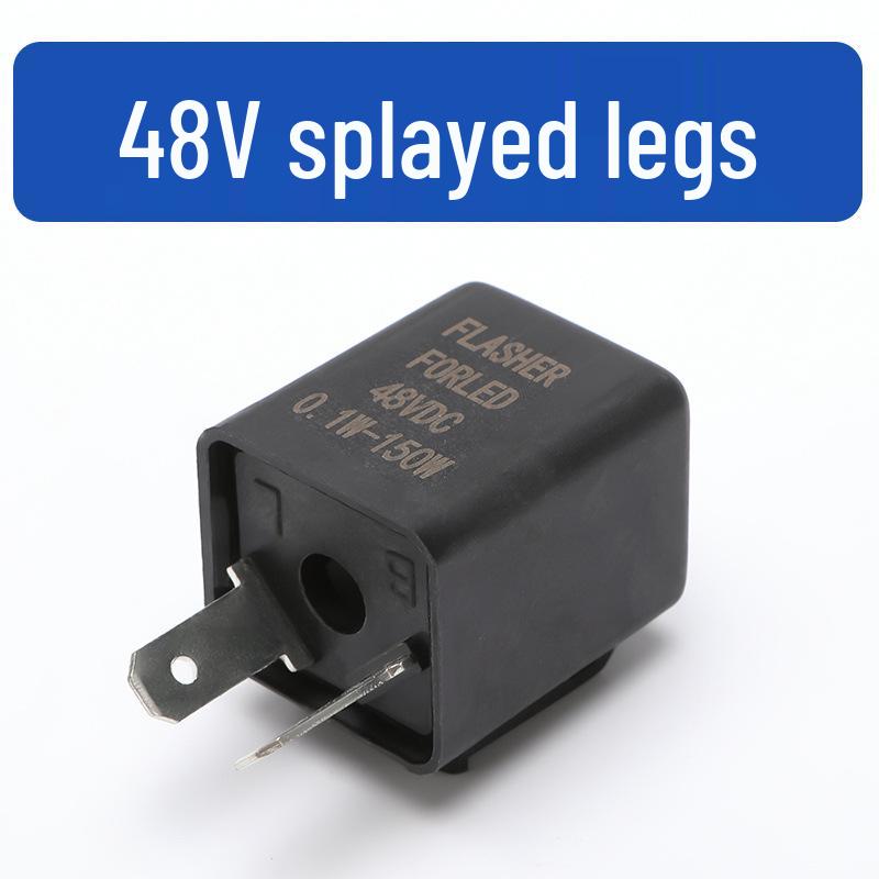 Motorcycle 12V/24V-72V Two-Pin Electric Vehicle Turn Signal Relay.