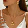 Popular Necklace Earrings Jewelry Set Women's Premium Sense Pendant Premium Earrings Jewelry Set