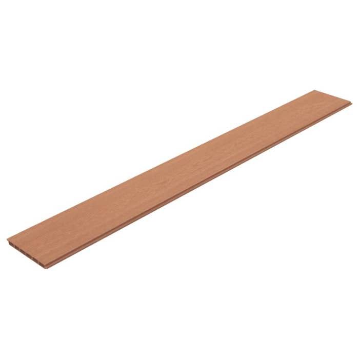 VidaXL 9x Fence Panel Replacement WPC 170 Cm Brown Garden Patio Terrace 45039