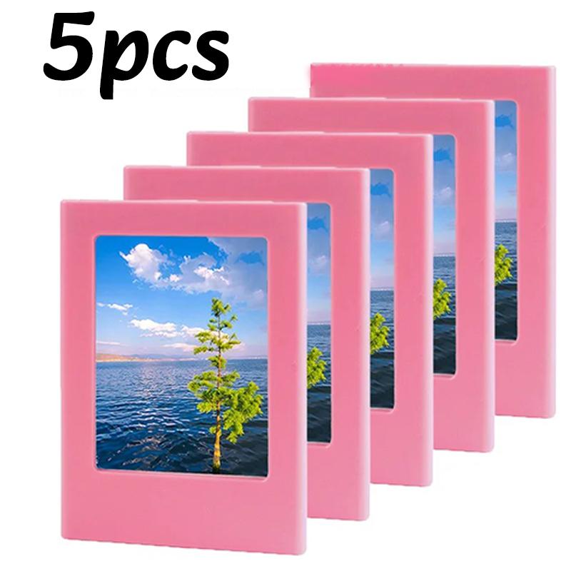 1/5 STuks Magnetisch Fotolijstje Koelkastmagneetjes Leuke Koelkast Magneet Kleine Fotolijstjes Voor Mini Filmvelletjes Huis Kantoor Decoraties