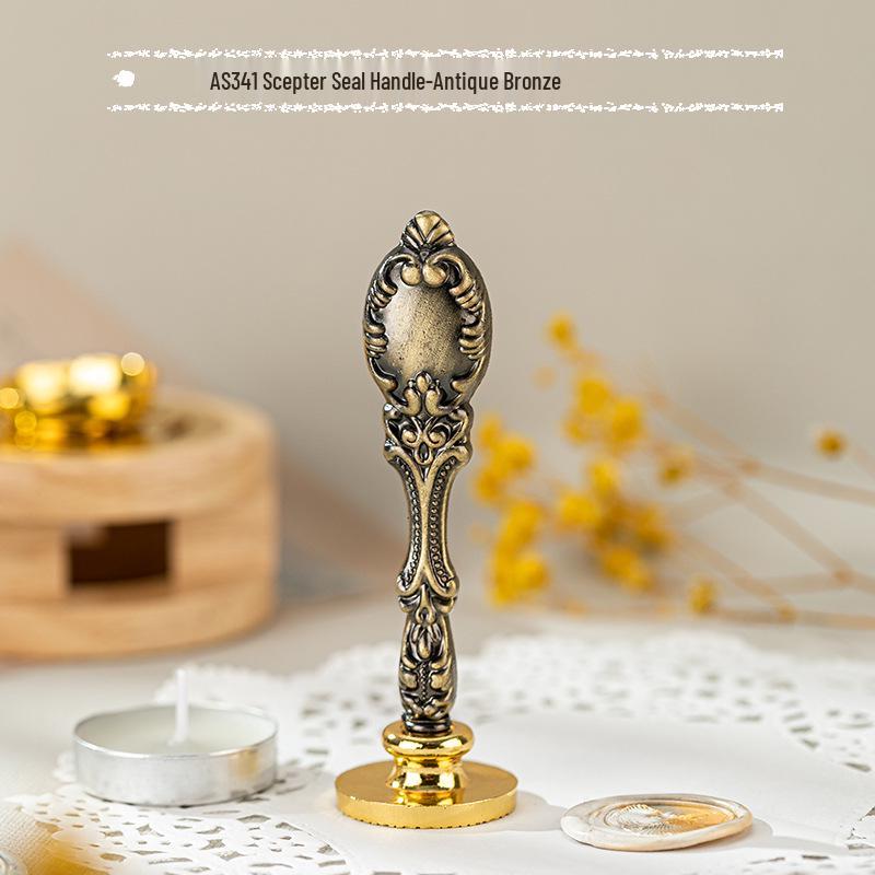 Retro Magic Academy Sealing Wax Stamp with Roman Column Handle