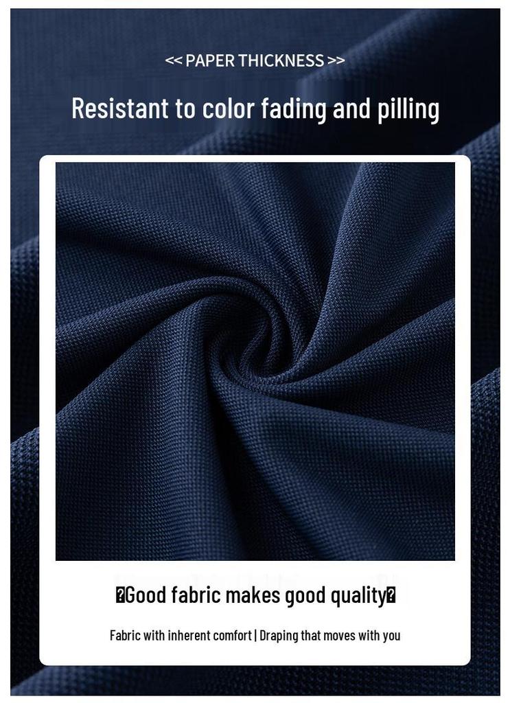 WRPCE Men's Short Sleeve Ice Silk Polo Shirt