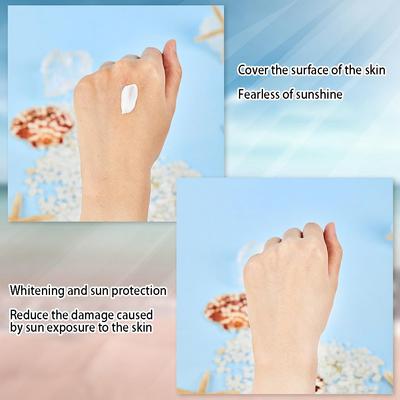 50g Facial Body Sunscreen Whitening Sun Cream Sunblock Body Anti-aging Face Oil-Control Care Mo E9K2