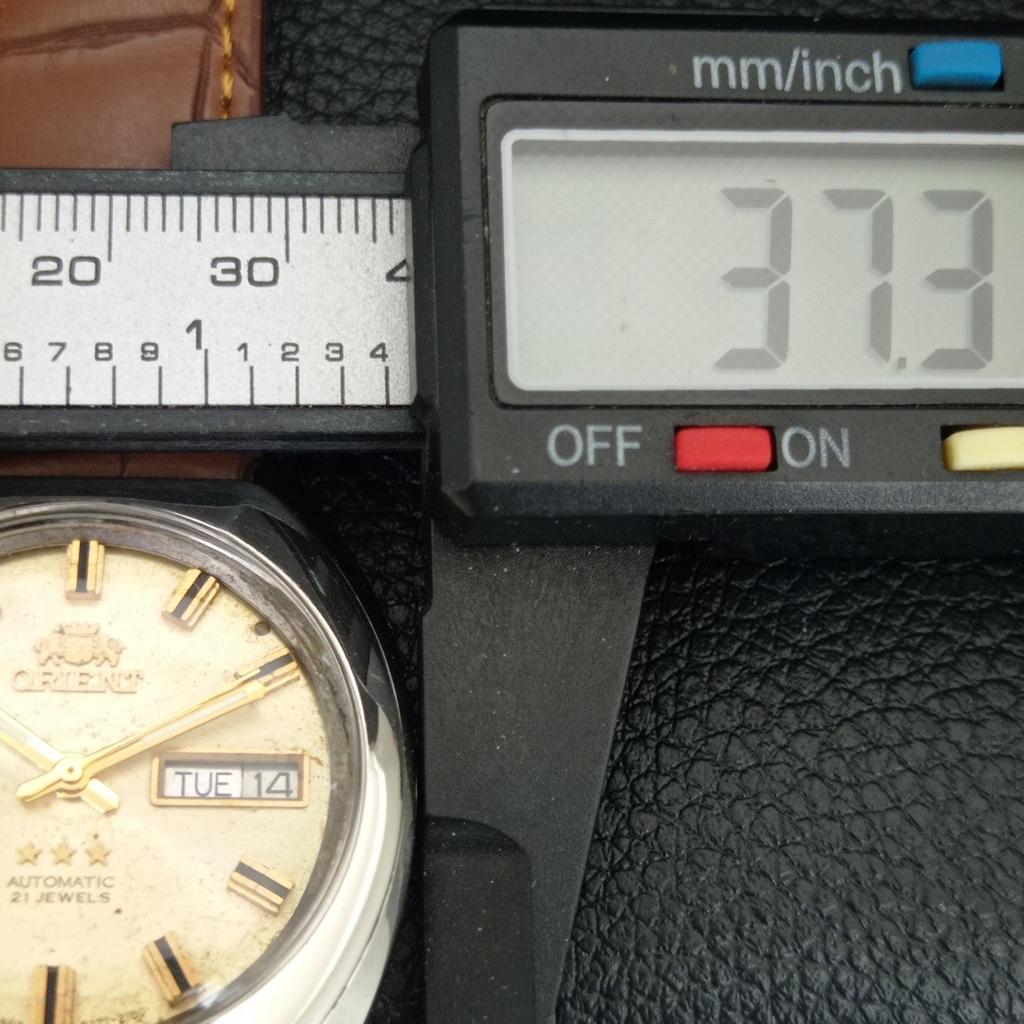 AUTOMATIC 46941 VINTAGE ORIENT JAPAN MENS ORIGINAL DIAL WATCH a704952-1