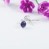 Lapis Lazuli Stud Earring, 925 Sterling Silver Earring, Tiny Round Stud Earring, Birthday Earring, Handmade Jewelry, Minimalist Earring