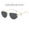 Vintage Rimless Sunglasses  Women Gradient Sunglasses Summer Shades Fashion UV400 Frameless SunGlasses Ladies Eyeglasses