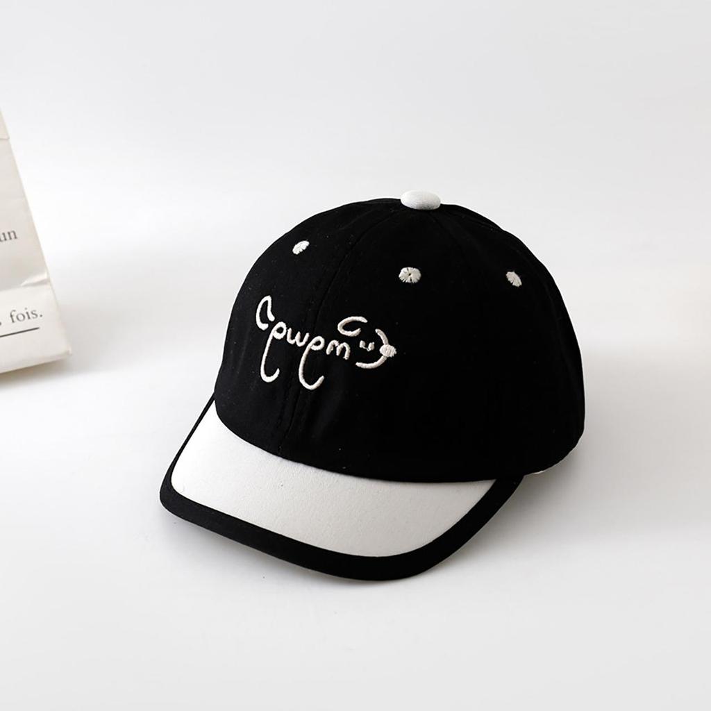 Fashion Patchwork Letter Baby Sun Hat Short Brim Baseball Cap for Boy Girl Kids Sunshade Peaked Hats