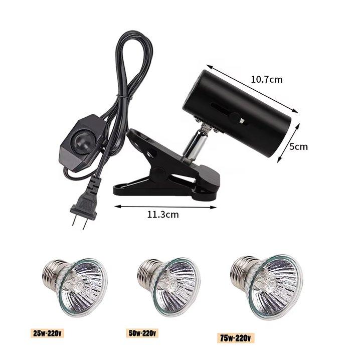 UVB E27 Pet Reptile Lamp Bulb with 360 Degree Flexible Holder Lamp Turtle Basking UV Heating Lamp Kit Tortoises Lizards Light