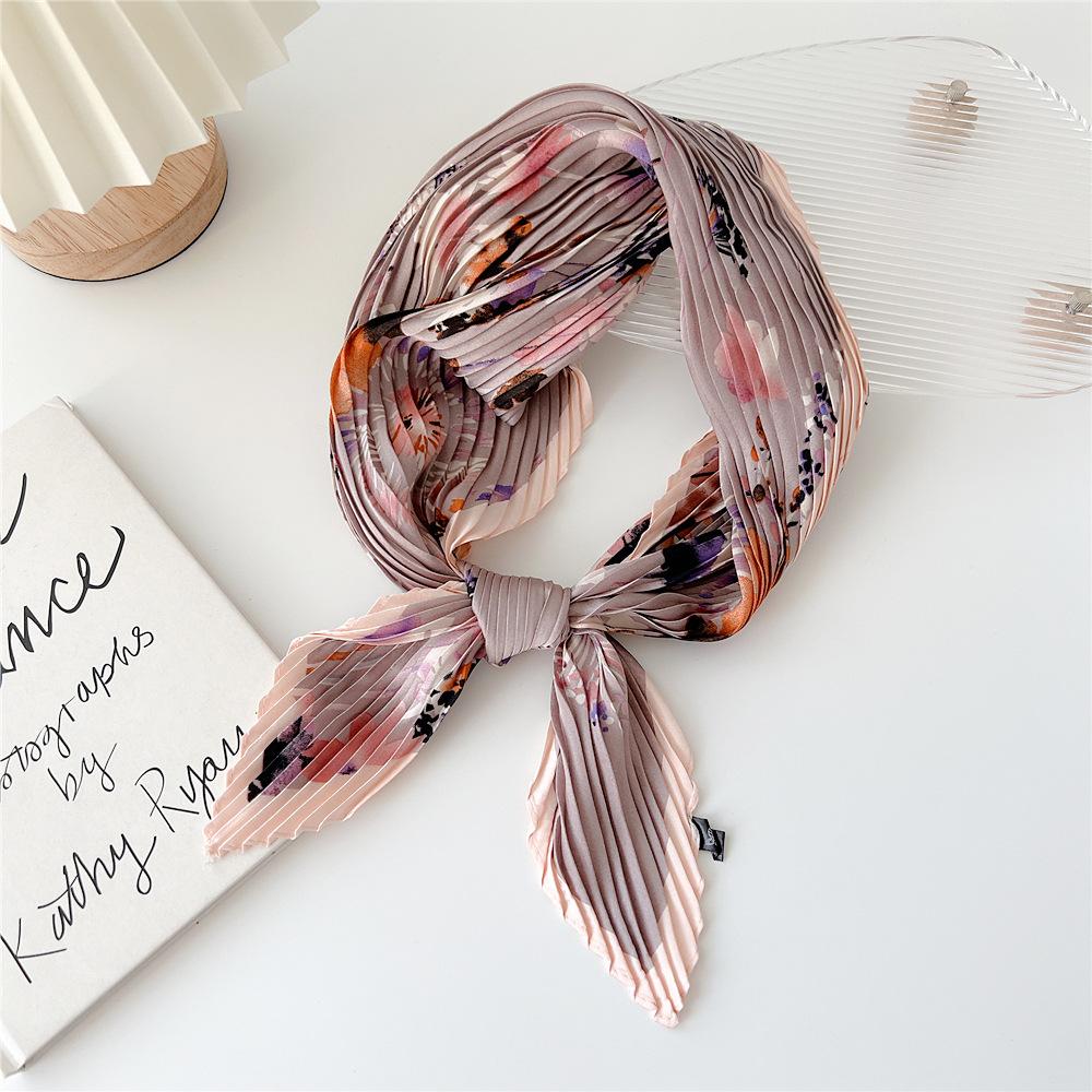 70cm Fold Square Scarf Women Spring Summer Fashion Bandanas Bag Hat Head Hair Shawl Wraps