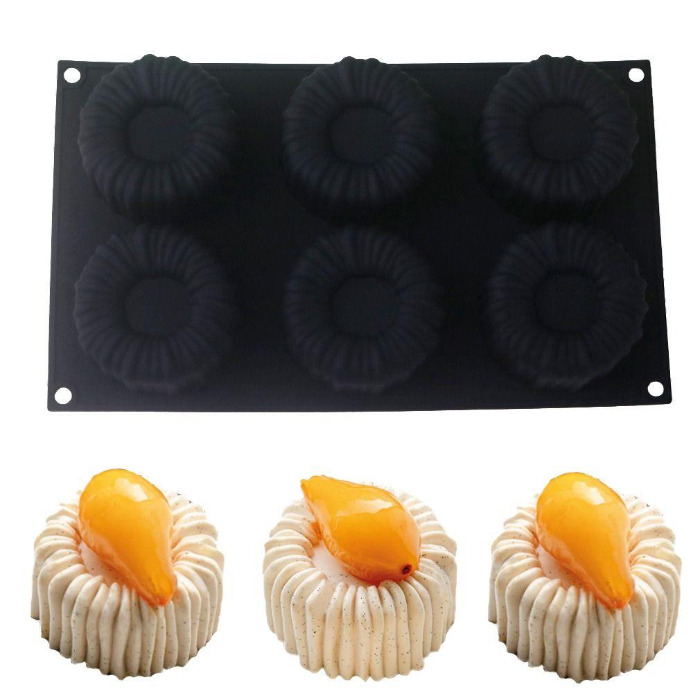 1/6 Cells Baking Cake Molds Food-Grade Silicone Pudding Mould High-quality Chocolate Mold