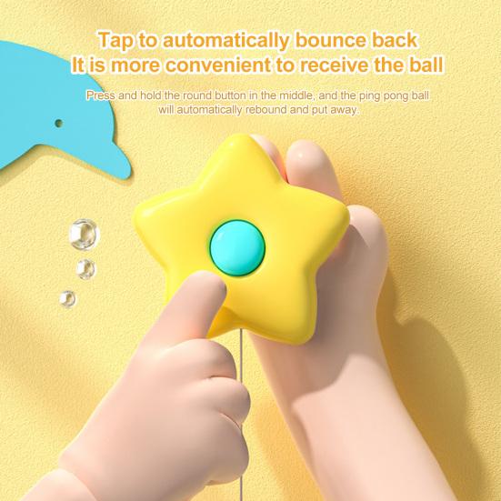 1 Set Children Indoor Hanging Table Tennis Trainer Set Automatic Rebound Ping-Pong Practice Toy Improve Sensory Educational Toy Parent-child