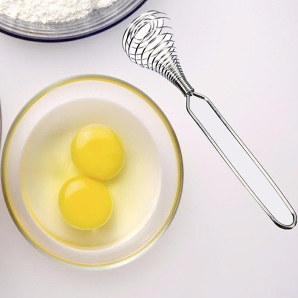 Stainless Steel Spring Coil Whisk Kitchen Tool Accessories Blender Hand Held Sauce Stirrer For Mixing Blending Cooking