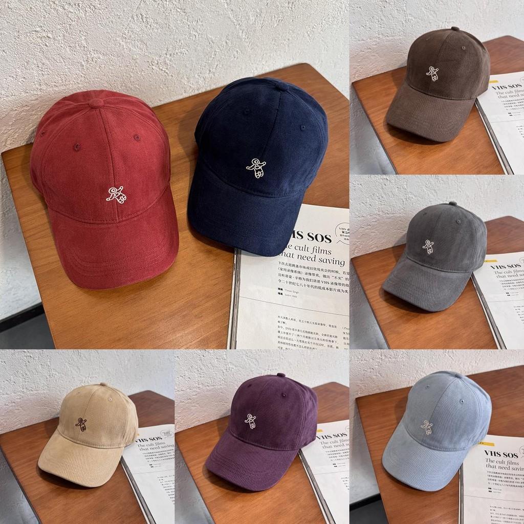 Casual Cotton Twill Embroidered Baseball Hat Sun Protection Cap With Curved Brim
