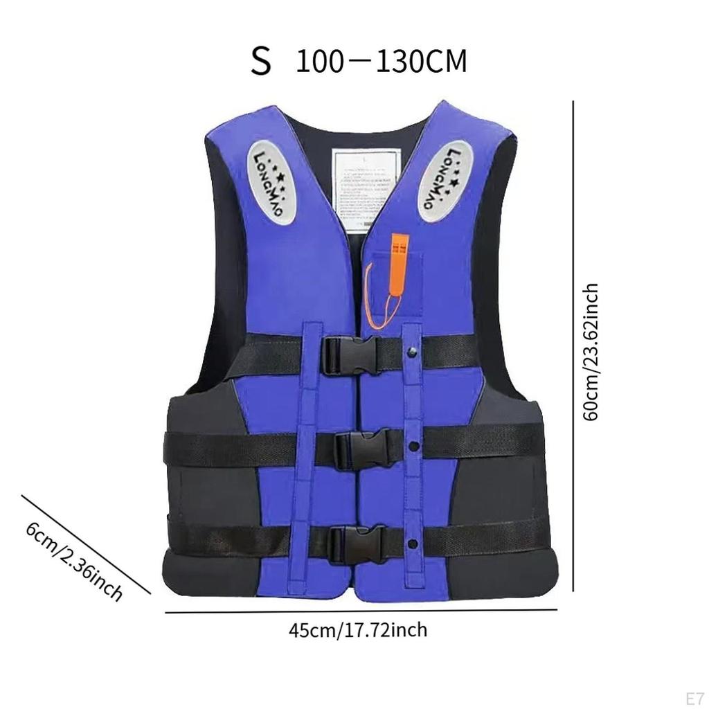Life Vest for Adults Sturdy Kayaking Jacket Rafting Outdoor Water Sports XL orange