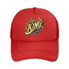 Royal King Script Street Graphic Mesh Baseball Cap Polyester Forward Observations Hat Adjustable Golf Hat Summer