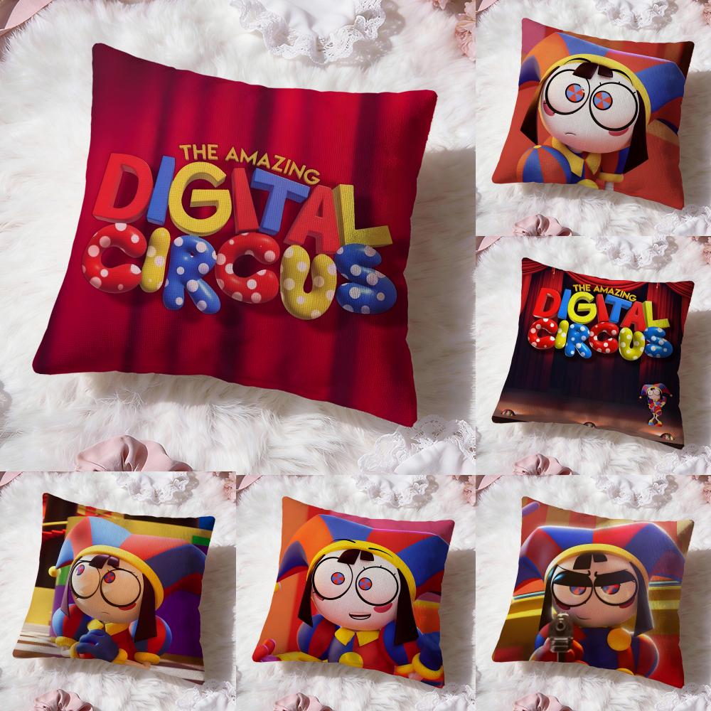 La Fantastica Copricuscino del Circo Digitale Comfort Premium Copricuscino Reversibile - Design Due in Uno per Qualsiasi Stanza e Interno Auto