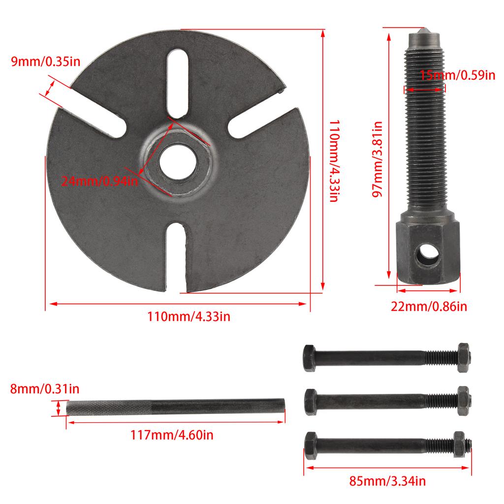 Motorcycle Universal Flywheel Rotor Magneto Puller Set for Snowmobile ATV PWC Lawn Mower Repair Tools accessories