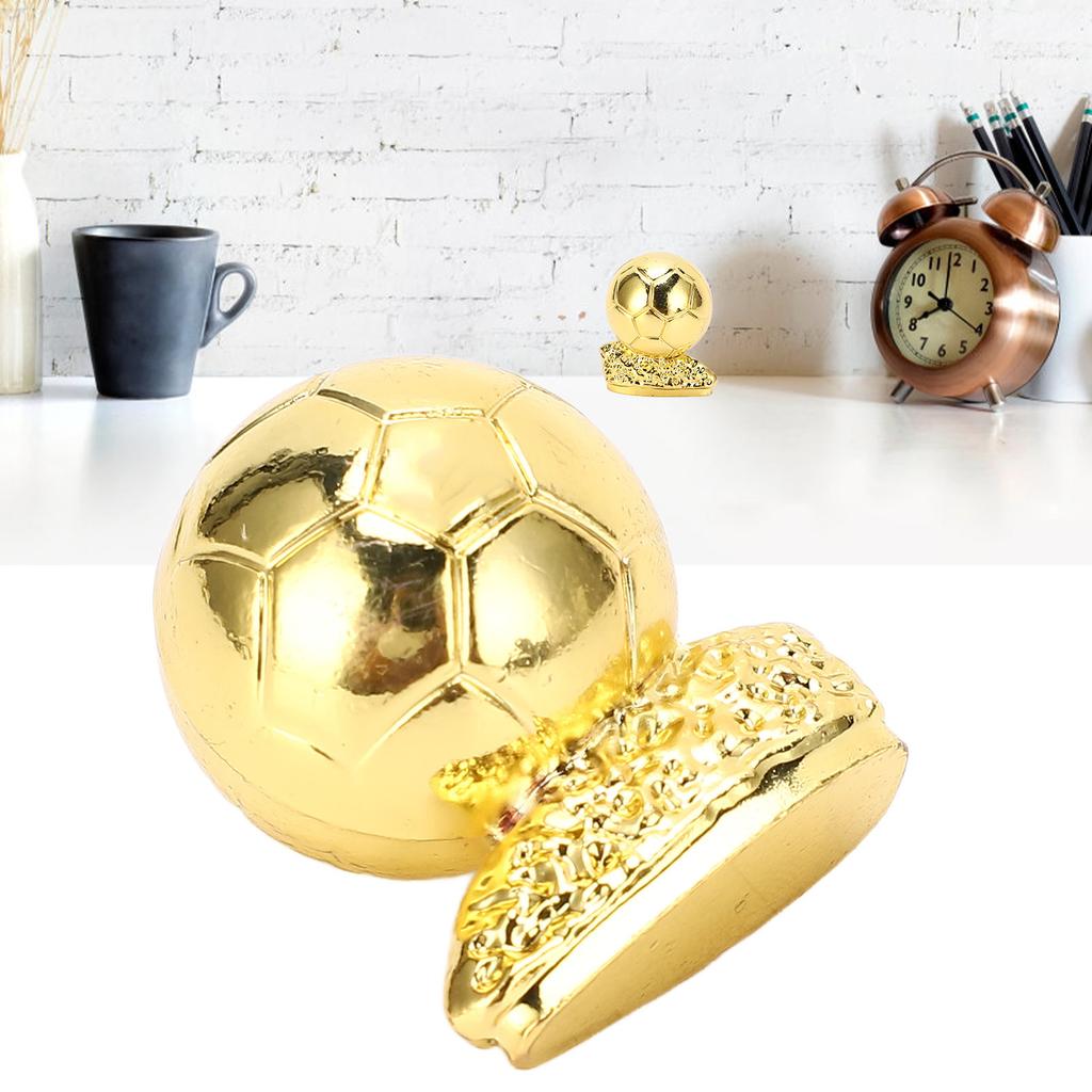 3cm Golden Globe Award Metall Fußballspiel Gedenkornament für Fans Dekoration