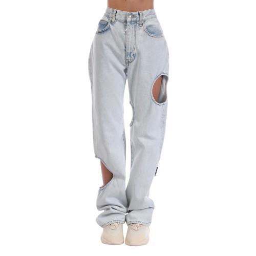 Off White Womens/Ladies Meteor Cool Baggy Jeans