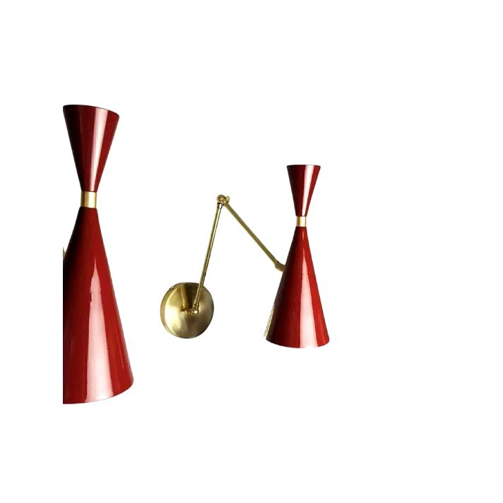 Adjustable Italian Brass Lamp Wall Lamp Mid Century Modern Wall Light Fix