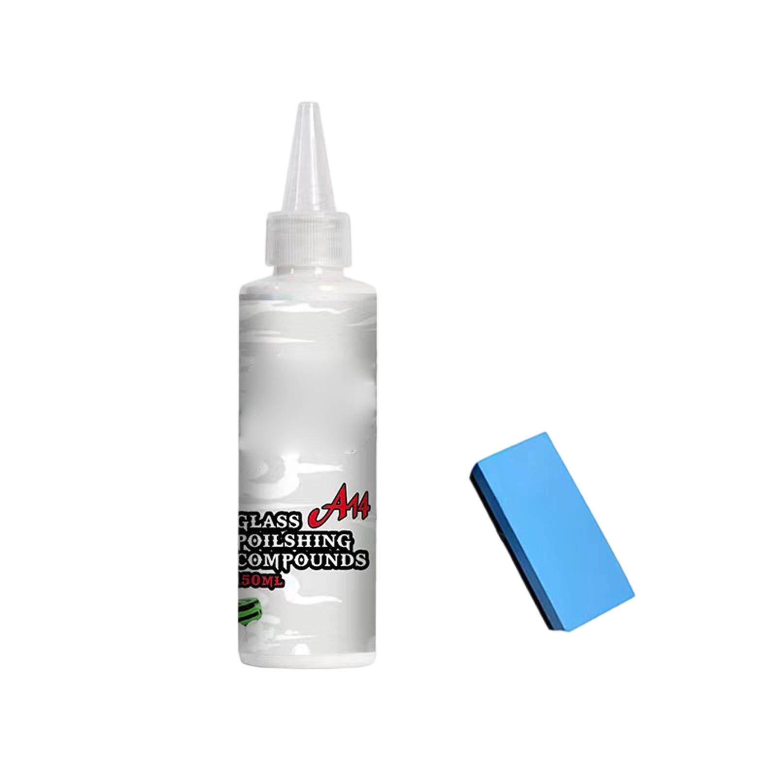 

Car Glass Polishing Agent To Remove Oil Film Coating Water Stains To Improve Small Scratches Polishing Oil Film Cleaning Paste 150ML One Size