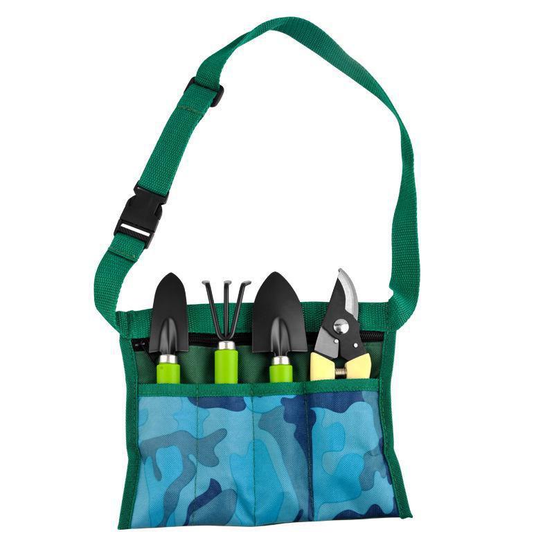 

6 шт./компл. набор садовых инструментов, секаторы для фруктовых деревьев, инструмент для копания, прополки, грабли, нож, острая лопата с сумкой-органайзером 6Pcs/Set