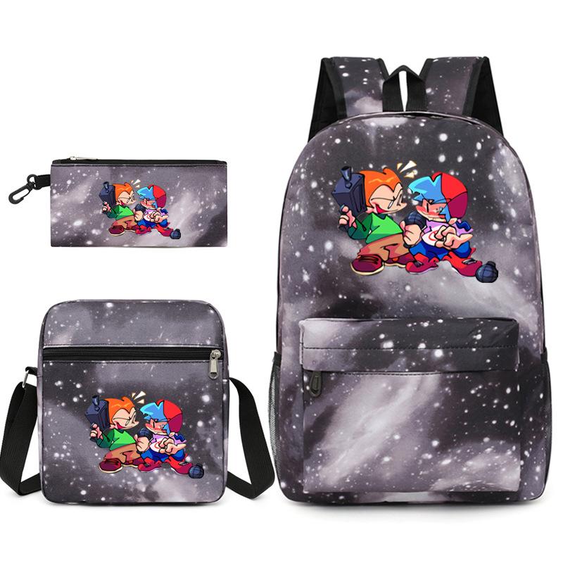 Boîte à lunch haut de gamme appréciée drôle à bretelle Geometry Dash Isolation thermique Alimentaire Boîte à lunch Motif 3D Sacs thermiques pour le déjeuner Sacs à glace