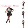 Nun Religieuse Cosplay Costume For Adults With Polyester Blend Fabric For Stage Performances