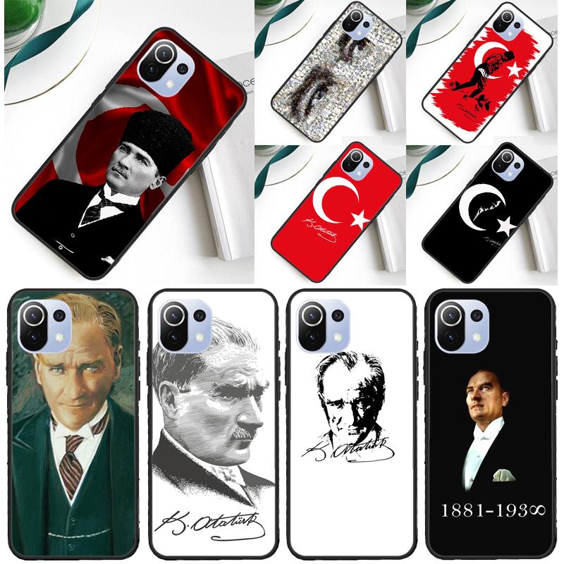 Mustafa Kemal Ataturk Cover For Xiaomi 13 14 Ultra 11T 12T 13T 14T Pro POCO X7 Pro X3 X5 F3 F5 F6 M6 X6 Pro Case