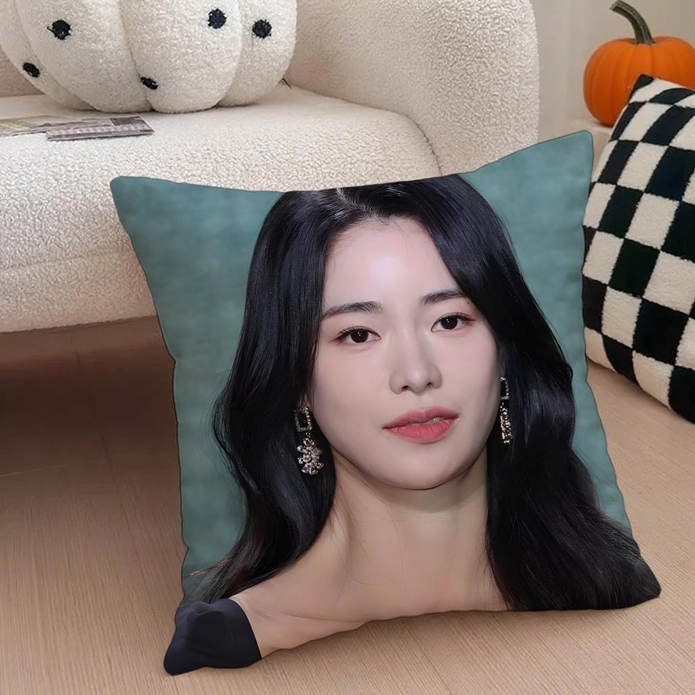 Actor Seductive LLim Jiyeon Cushion Cover Throw Pillow Cover Hidden Button Durable Polyester Chair Cushion