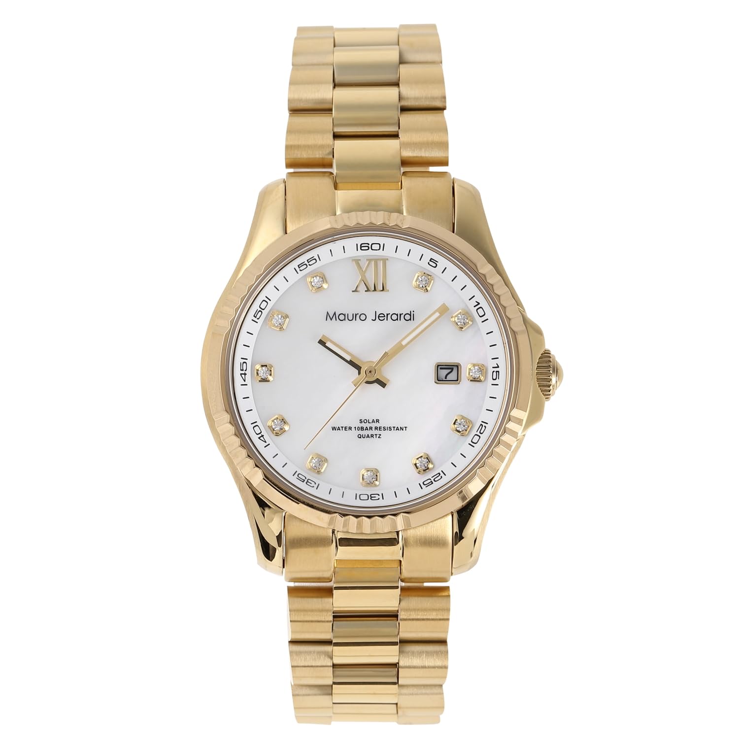 

Solar Watch 10 ATM Water Resistant Stainless Steel Bracelet [Mauro Geraldi] MJ037-5 Men s