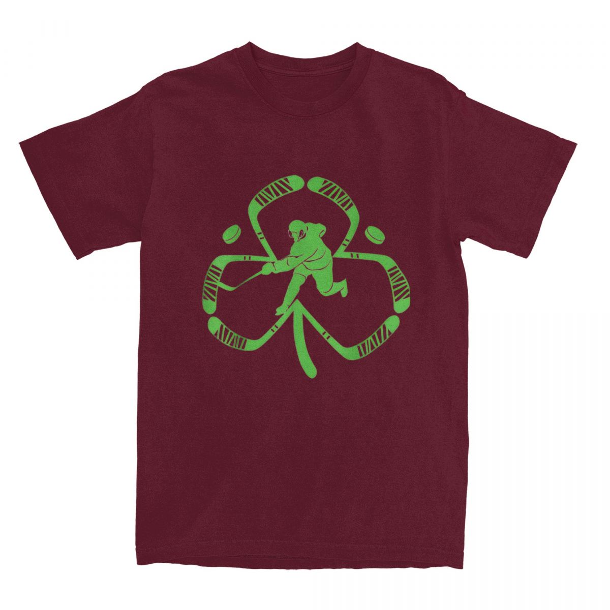 Men Women T Shirt Patricks Day T-Shirts Harajuku Funny Ice Hockey Beach Tees Y2K Fun Casual Cotton Tops Gift Idea 4XL