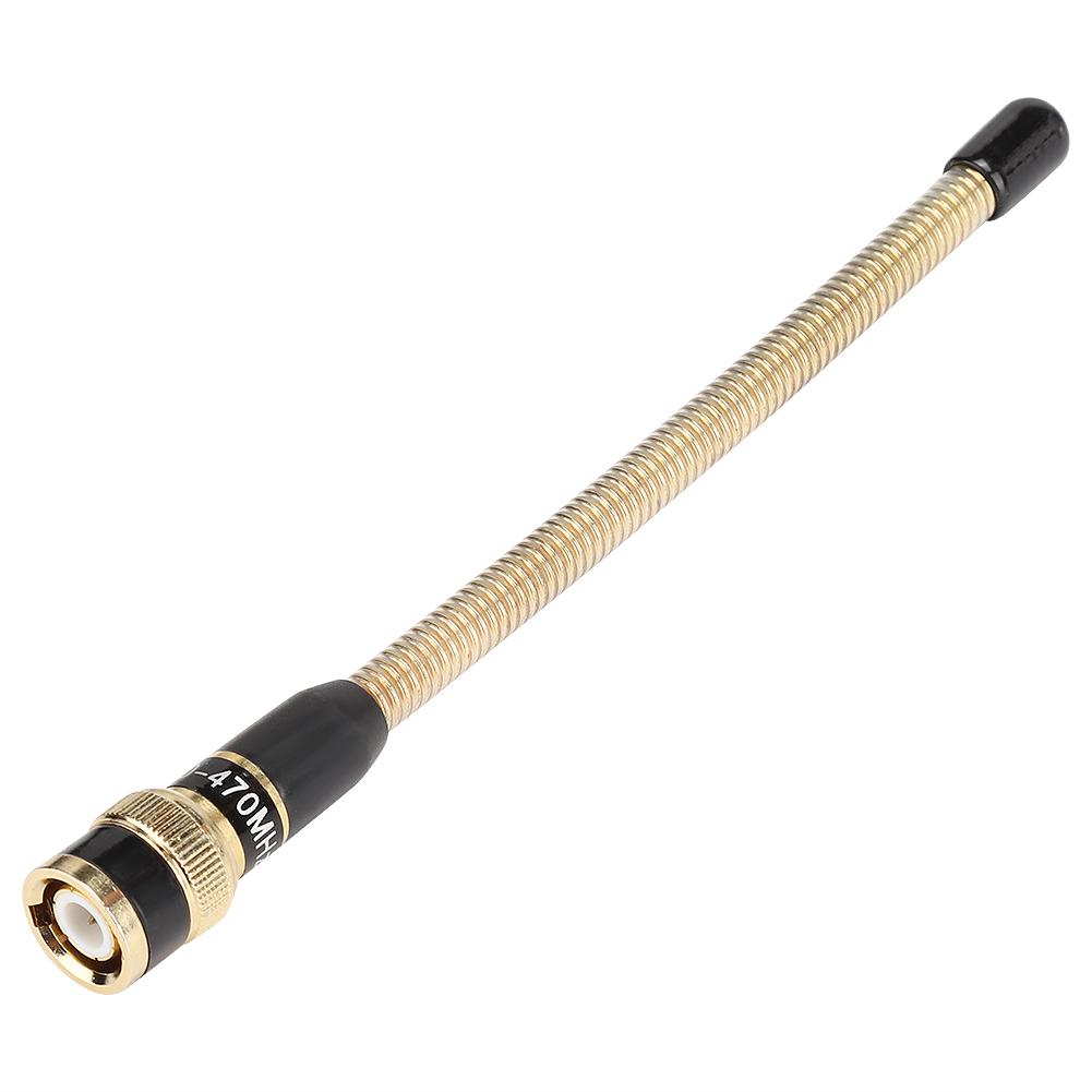 16cm Professional   Male BNC Flexible Spring   UHF for   IC V9   Ham Radio(Black )
