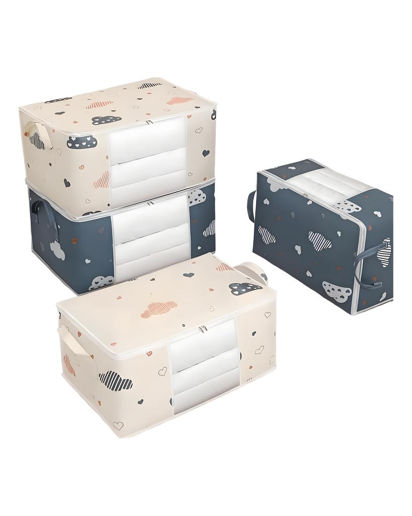 Quilt Clothes Storage Bags Multifunction Storage Organizer Moisture Dust Proof Organizer Box Durable Winter Clothes Cabinet