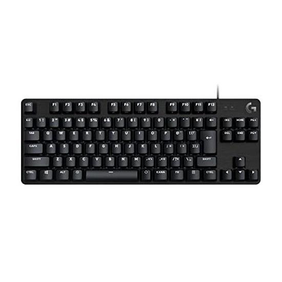 Logicool G Gaming Keyboard G413TKLSE Wired Tenkeyless Tactile Reliable Key Feel Japanese Layout High Durability PTB Keycaps Mechanical G413 PC Windows