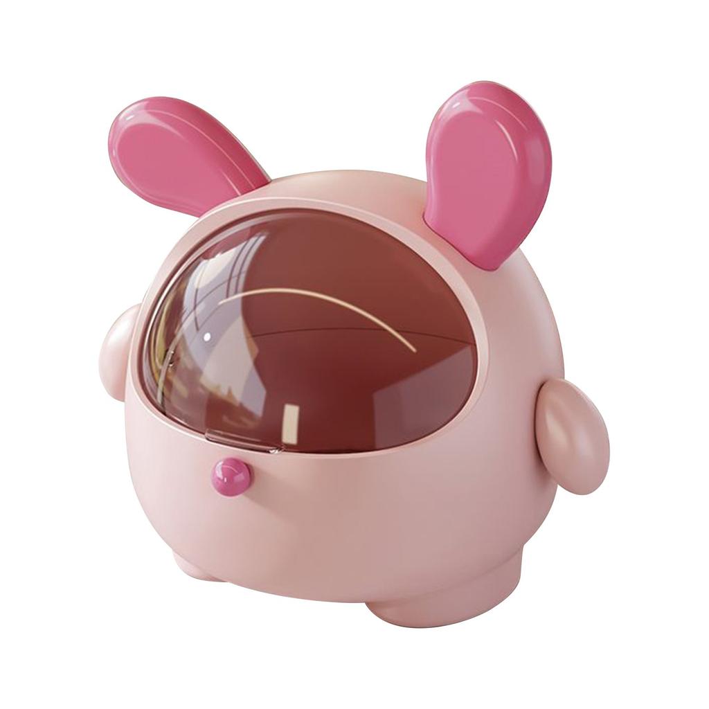 Cute Cashier Candy Storage Box Plastic Transparent Tape Cover Desktop Cartoon Creative Bar Multi Functional Tea Bag Storage Box
