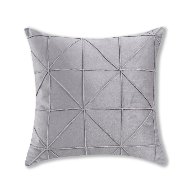Skin-friendly Velvet Pillow Cushions, High-end Geometric Simple Bedside Tatami