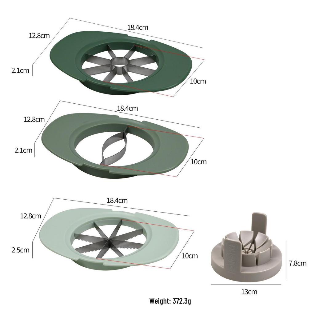 4-Piece Multifunctional Fruit and Tomato Cutter Set