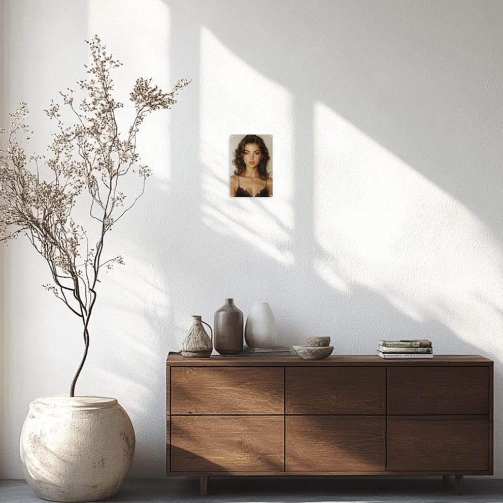 Royal Portrait Aluminum Wall Art - Elegant Vintage Decor for Living Room, Bedroom, Office Gallery Wall