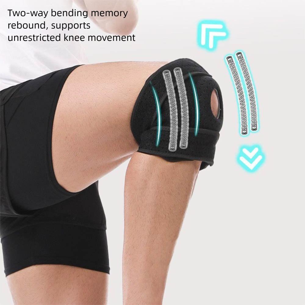Breathable Knee Support Brace Leg Brace Protector Kneepad Patella Sports Gear Knee Pad For Running